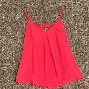 Pink Naked Zebra tank top